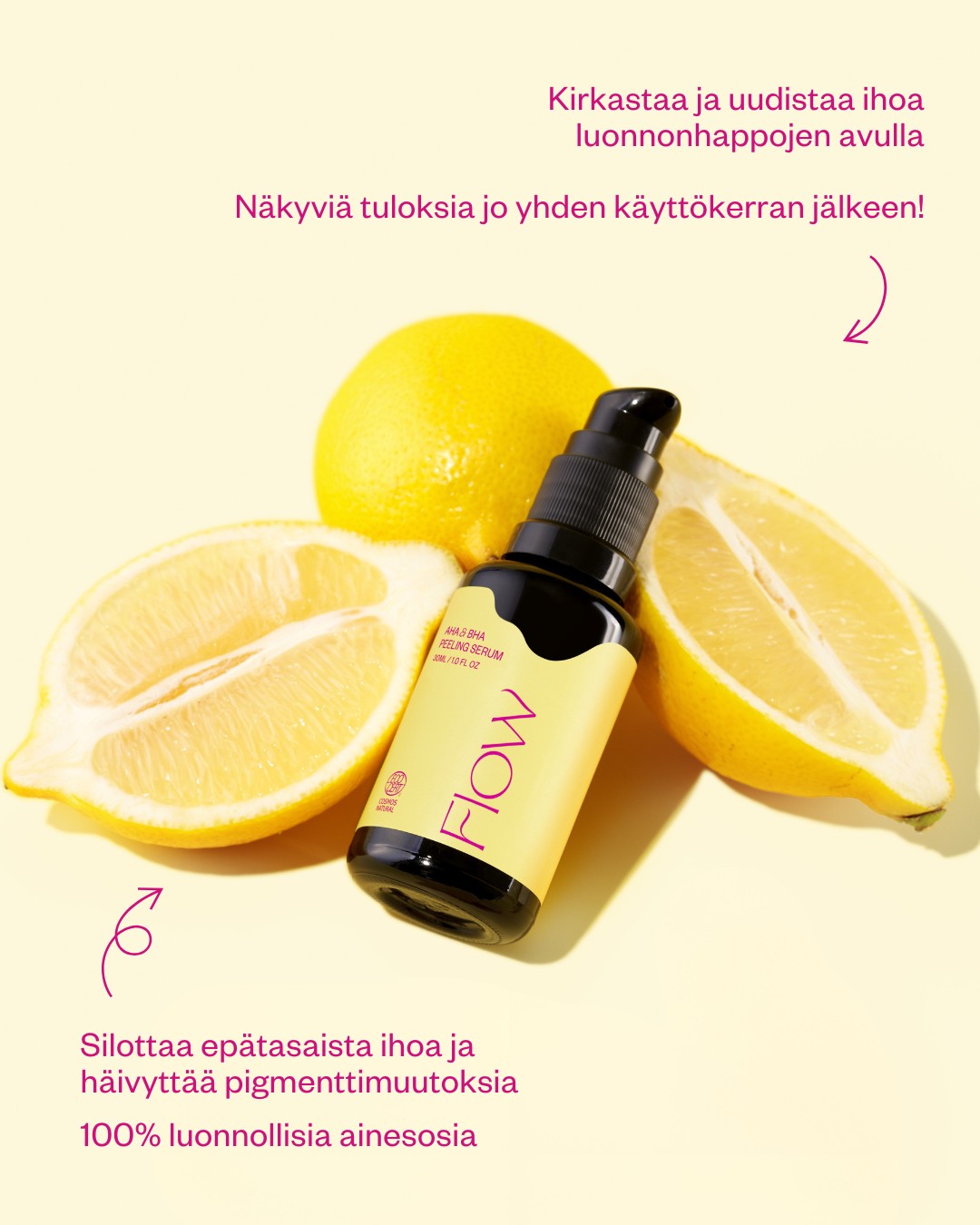 AHA & BHA Peeling Serum kuoriva ja kirkastava yöseerumi