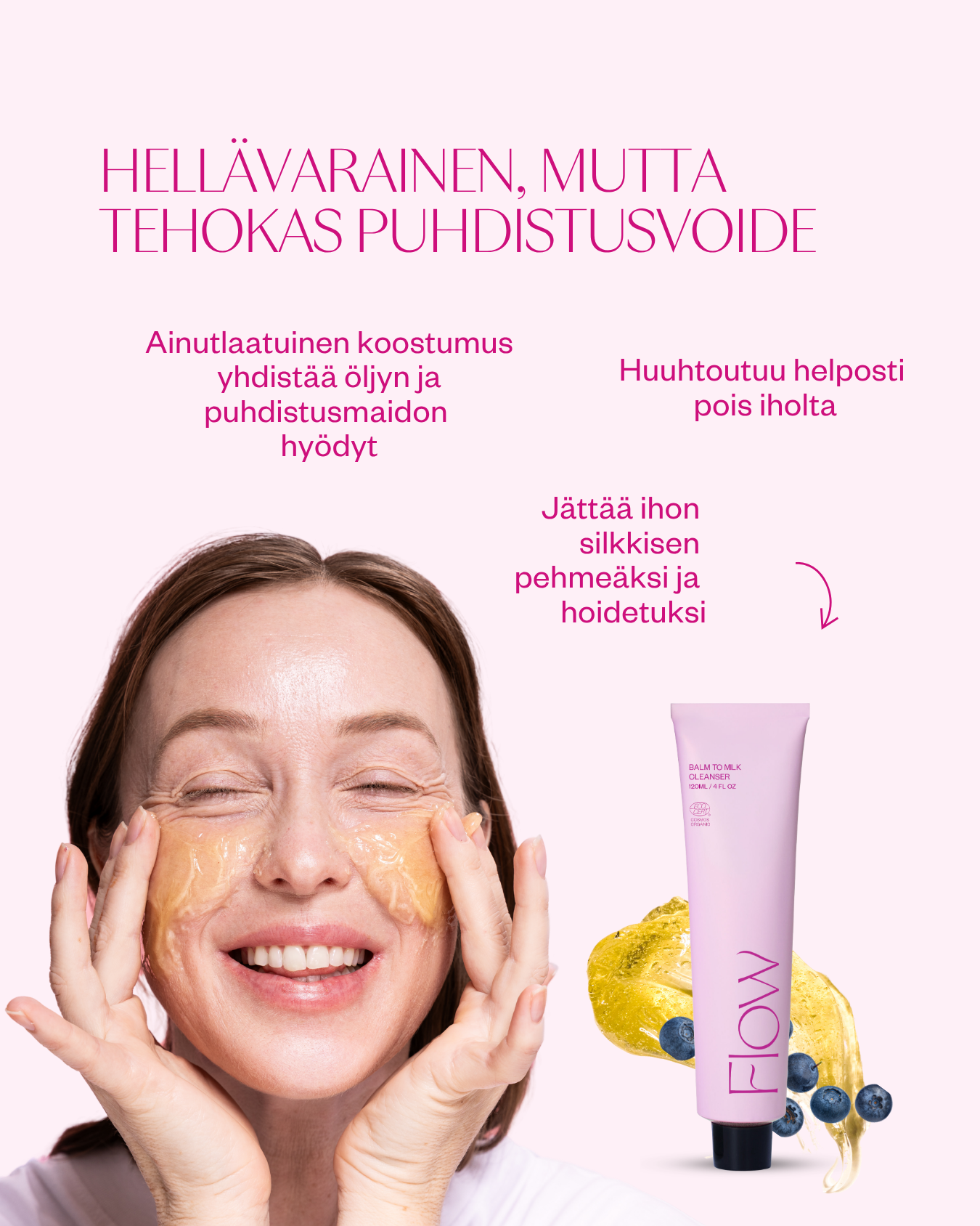 Balm to Milk Cleanser -puhdistusvoide meikinpoistoon kaikille ihotyypeille