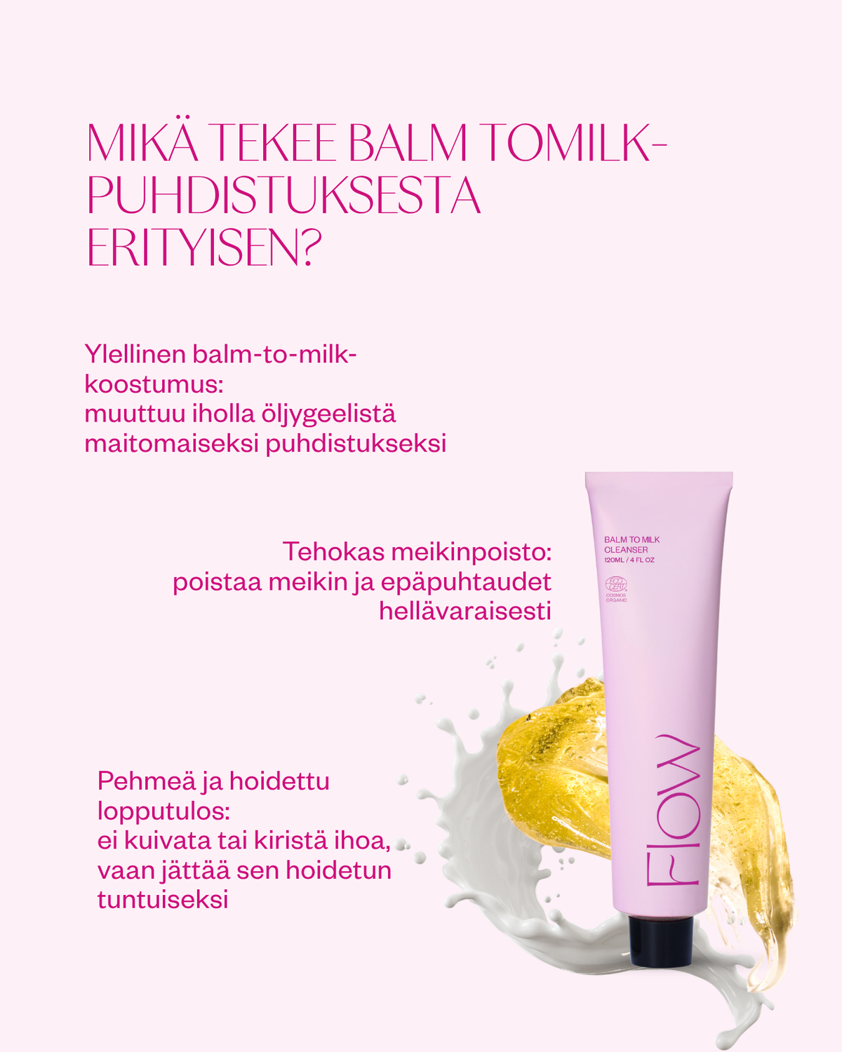 Balm to Milk Cleanser -puhdistusvoide meikinpoistoon kaikille ihotyypeille