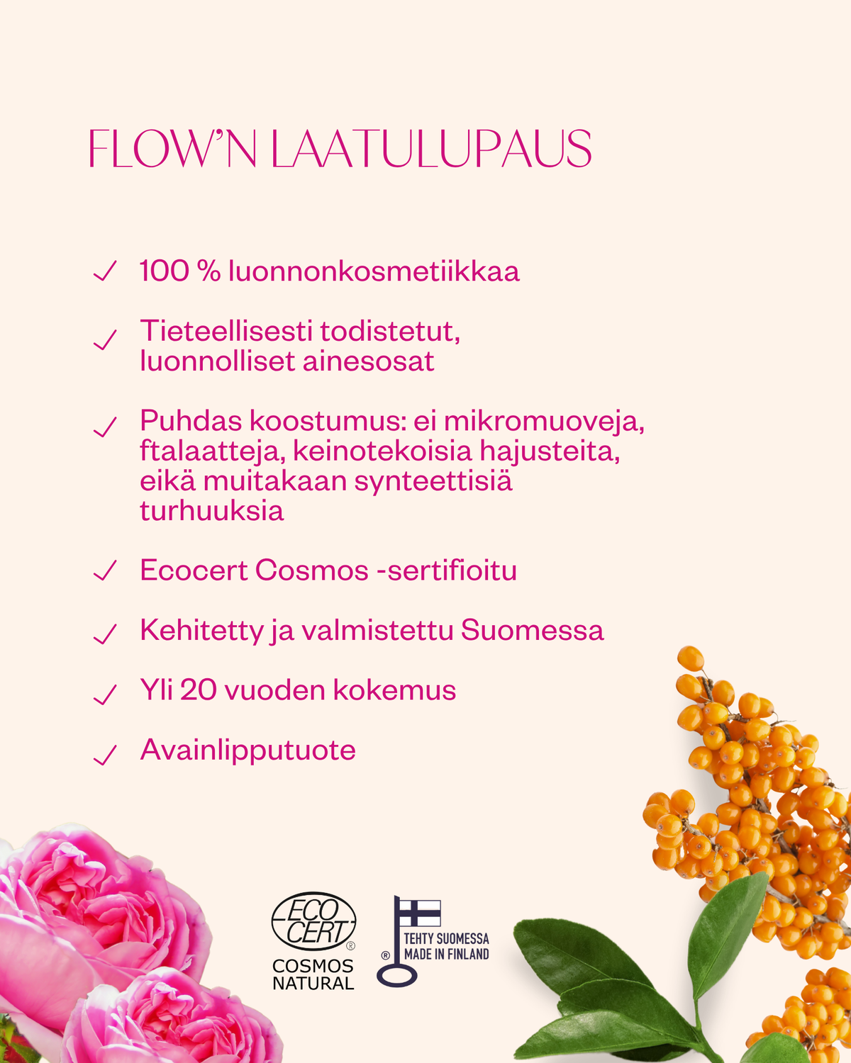 Rosehip Intensive Treatment Oil hoitoöljy herkälle ja haasteelliselle iholle