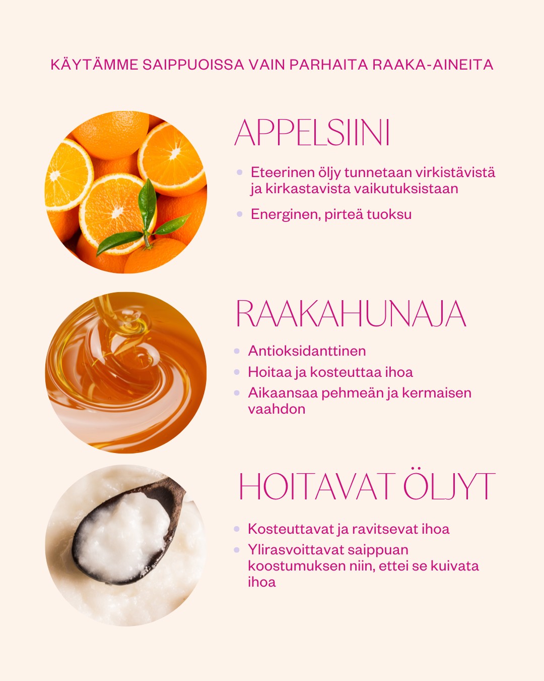 Orange & Honey -palasaippua