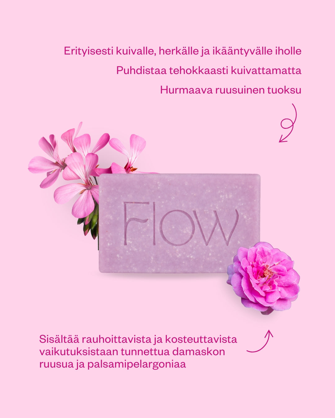 Rose & Geranium -palasaippua