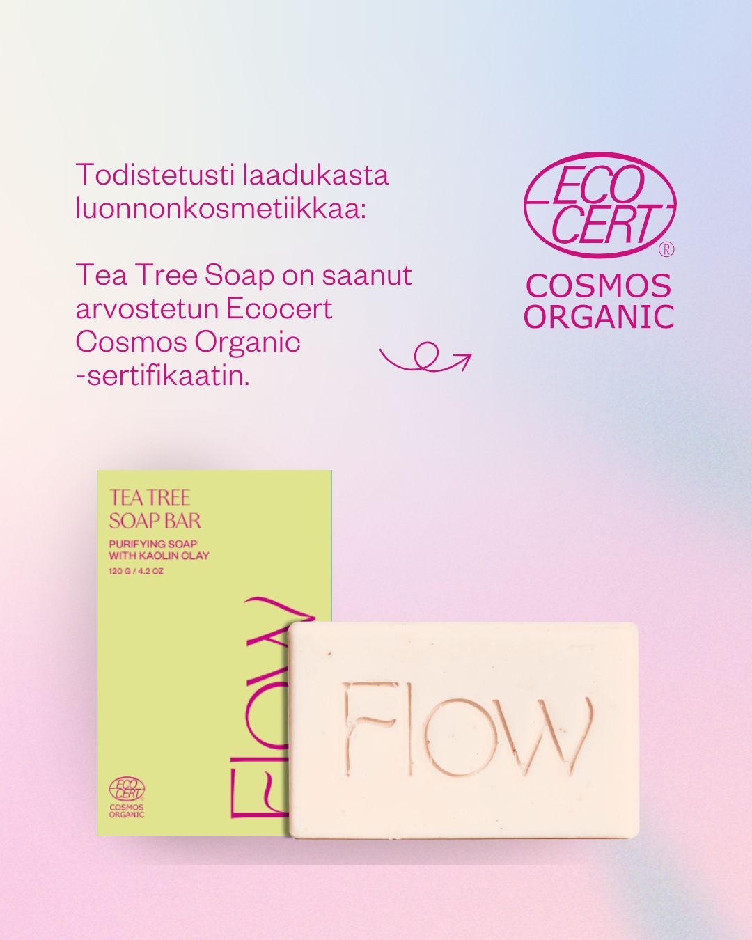 Tea Tree teepuusaippua epäpuhtaalle ja ärtyneelle iholle